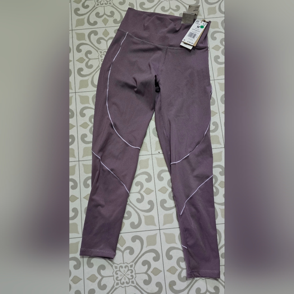 Women's Adidas Size Medium 7/8 Length High Rise Legacy Purple Leggings! NWT